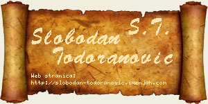 Slobodan Todoranović vizit kartica